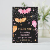 ボー感謝していハローウィンパーティありがとう サンキューカード (スタンド正面)