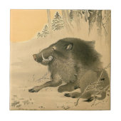 ボー日本のル絵を描ズ豚の年〔占星術の〕十二宮図タイル タイル (正面)