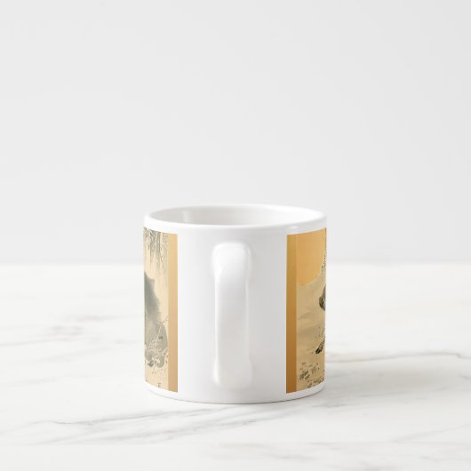 ボー日本のル絵画の豚の年の表現式マグカップ エスプレッソカップ (裏面)