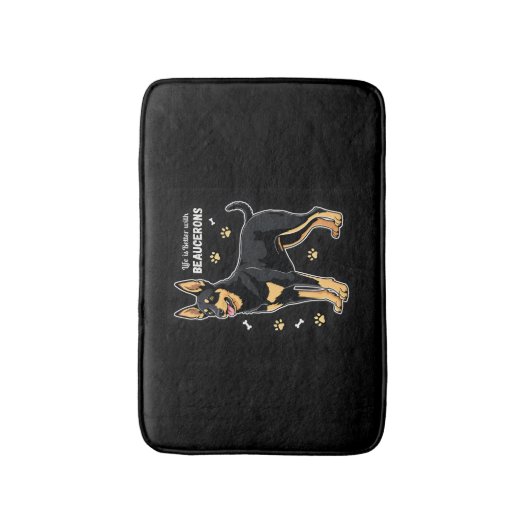 ボー最高のスシェプドッグのタンクトップでの生活 バスマット (正面縦)