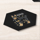 ボー最高のスシェプドッグのタンクトップでの生活 ペーパーコースター (アングル)