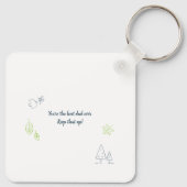 ボー最高のナスパパエバーステップパパ写真記念カスタム キーホルダー (裏面)