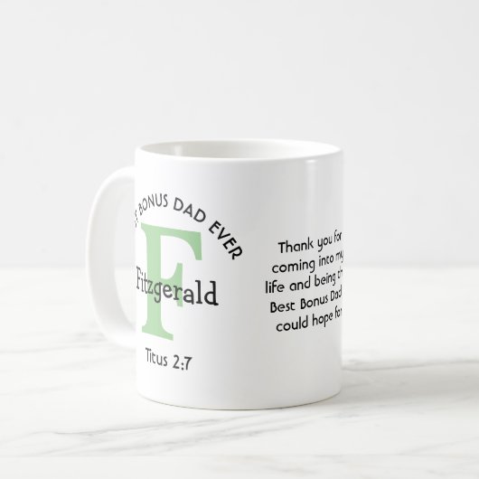 ボー最高のナスパパパーソナライズされた コーヒーマグカップ (正面左)