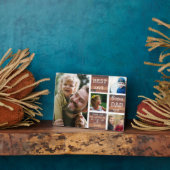 ボー最高のナスパパ父の日の木材4 Photo Collage フォトプラーク (側面)