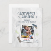 ボー最高のナスパパ父の日ステプダッドのカスタム写真 (正面/裏面)