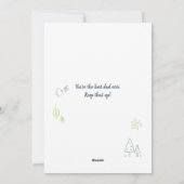 ボー最高のナスパパ父の日ステプダッドのカスタム写真 シーズンカード (裏面)