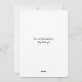 ボー最高のナスパパ父の日ステプダッドのカスタム写真 シーズンカード (裏面)