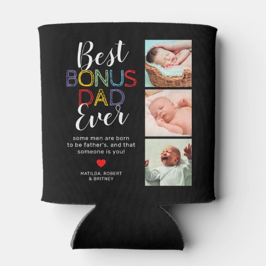 ボー最高のナスパパ義父6写真クーラーボックス 缶クーラー (裏面)