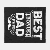 ボー最高のナスパパ フリースブランケット (正面(横))