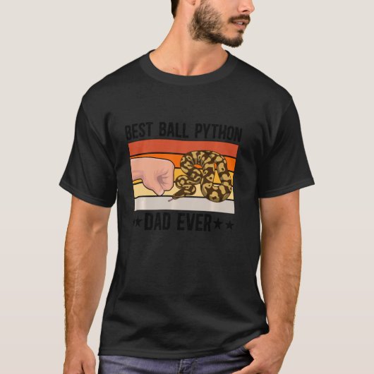 ボー最高のルPythonパパボールPython愛好家ボールPython Tシャツ (正面)