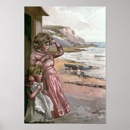 「ボー父のト」ヴィンテージブックイラストレーション ポスター (正面)