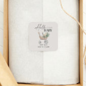 ボー男女兼用ベビーベビーカー赤ちゃんシャワー スクエアシール