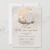 ボー男女兼用ー銅セージ月と戻る 招待状 (正面)