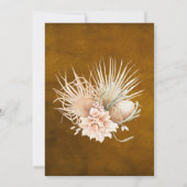 ボー素朴ウォーター色パンパスグラス招待状 招待状 (裏面)