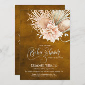 ボー素朴ウォーター色パンパスグラス招待状 招待状 (正面/裏面)