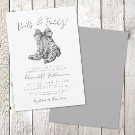 ボー素朴カントリーブライダルシャワー 招待状