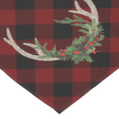 ボー素朴シカ〔雄ジカの〕枝角 |クリスマスプレドフローラ ショートテーブルランナー (コーナー)