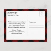 ボー素朴シカ〔雄ジカの〕枝角 |クリスマスプレドフローラ シーズンポストカード (裏面)