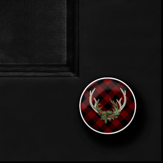 ボー素朴シカ〔雄ジカの〕枝角 |クリスマスプレドフローラ セラミックノブ