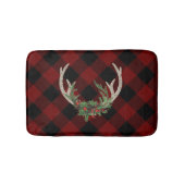ボー素朴シカ〔雄ジカの〕枝角 |クリスマスプレドフローラ バスマット (正面)