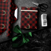 ボー素朴シカ〔雄ジカの〕枝角 |クリスマスプレドフローラ ラッピングペーパー