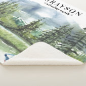 ボー素朴ト付きマウンテンアドベンチャー+名前をカスタムする シェルパブランケット (3/4)