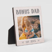 ボー素朴パーソナライズされたナスパパ義父撮影 フォトプラーク (正面)