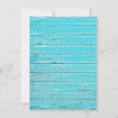 ボー素朴ヒマワールウッドブライダルシャワー 招待状 (裏面)