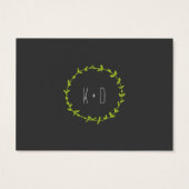 ボー素朴フォレストキャッツ結婚式招待状 (裏面)