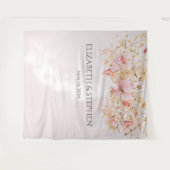 ボー素朴フローラ結婚背景 タペストリー (正面(横))