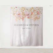ボー素朴フローラ結婚背景 タペストリー (正面)