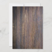 ボー素朴ブルガンディリハーサルディナー招待状 招待状 (裏面)