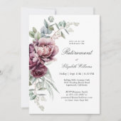 ボー素朴ブルゴーニュ梅フローラ退職パーティー 招待状 (正面)