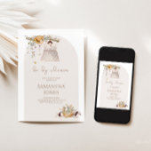 ボー素朴ベイビーシャワー招待状 招待状