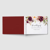 ボー素朴ホカラフルフローラ結婚ズ ゲストブック (全面)