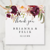 ボー素朴ホカラフルフローラ結婚ズ フェイバータグ (正面)