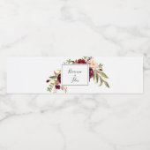 ボー素朴ホカラフルフローラ結婚ズ ペットボトルラベル (シングルラベル)