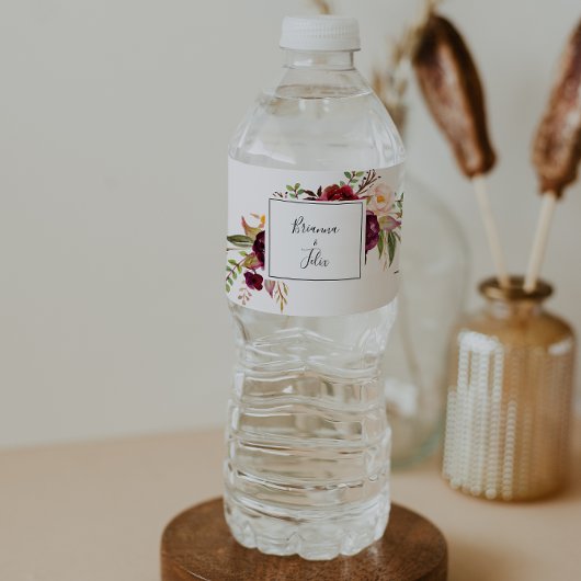 ボー素朴ホカラフルフローラ結婚ズ ペットボトルラベル