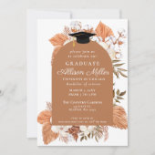 ボー素朴ホパンパスドライパーム卒業 招待状 (正面)