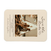 ボー素朴ホ結婚ハート マグネット (横)