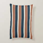 ボー素朴ホ・ネイビーストライプズ アクセントクッション (裏面(縦))