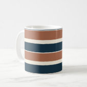ボー素朴ホ・ネイビーストライプズ コーヒーマグカップ (正面左)