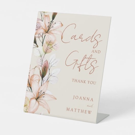 ボー素朴ーフローラカード及びギフト 台座サイン (正面)