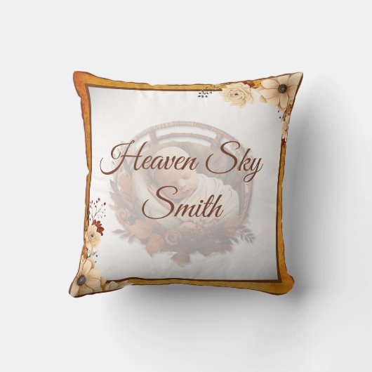 ボー素朴ーフローラベビーシャワー クッション (裏面)