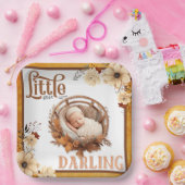 ボー素朴ーフローラベビーシャワー ペーパープレート (パーティー)