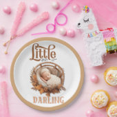 ボー素朴ーフローラベビーシャワー ペーパープレート (パーティー)