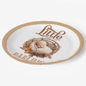 ボー素朴ーフローラベビーシャワー ペーパープレート (アングル)