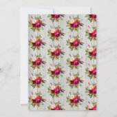 ボー素朴ー結婚式招待状と鹿〔雄ジカの〕枝角 招待状 (裏面)