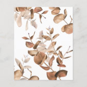 ボー素朴花模様ブライダルシャワービンゴゲーム (裏面)