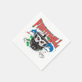 ボー絵を描ルスカル スタンダードカクテルナプキン (角)